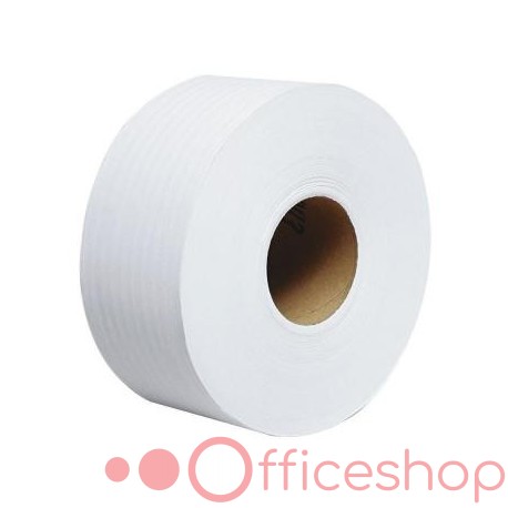 Туалетная бумага для диспенсера Milta Jumbo, 120 м x 65 мм, двухслойная целлюлоза белая, втулка 65 мм 61652 (12)